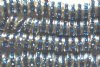 10 6mm Silver Rondelles with Light Sapphire Rhinestones